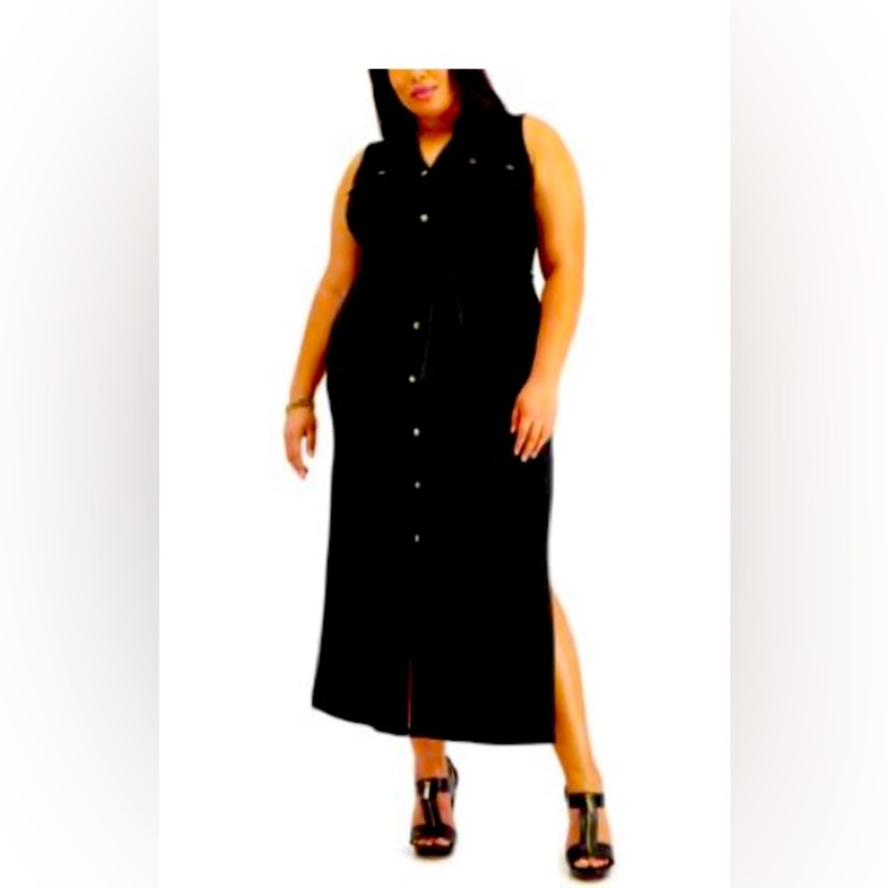 2x Black, Maxi Shirtdress